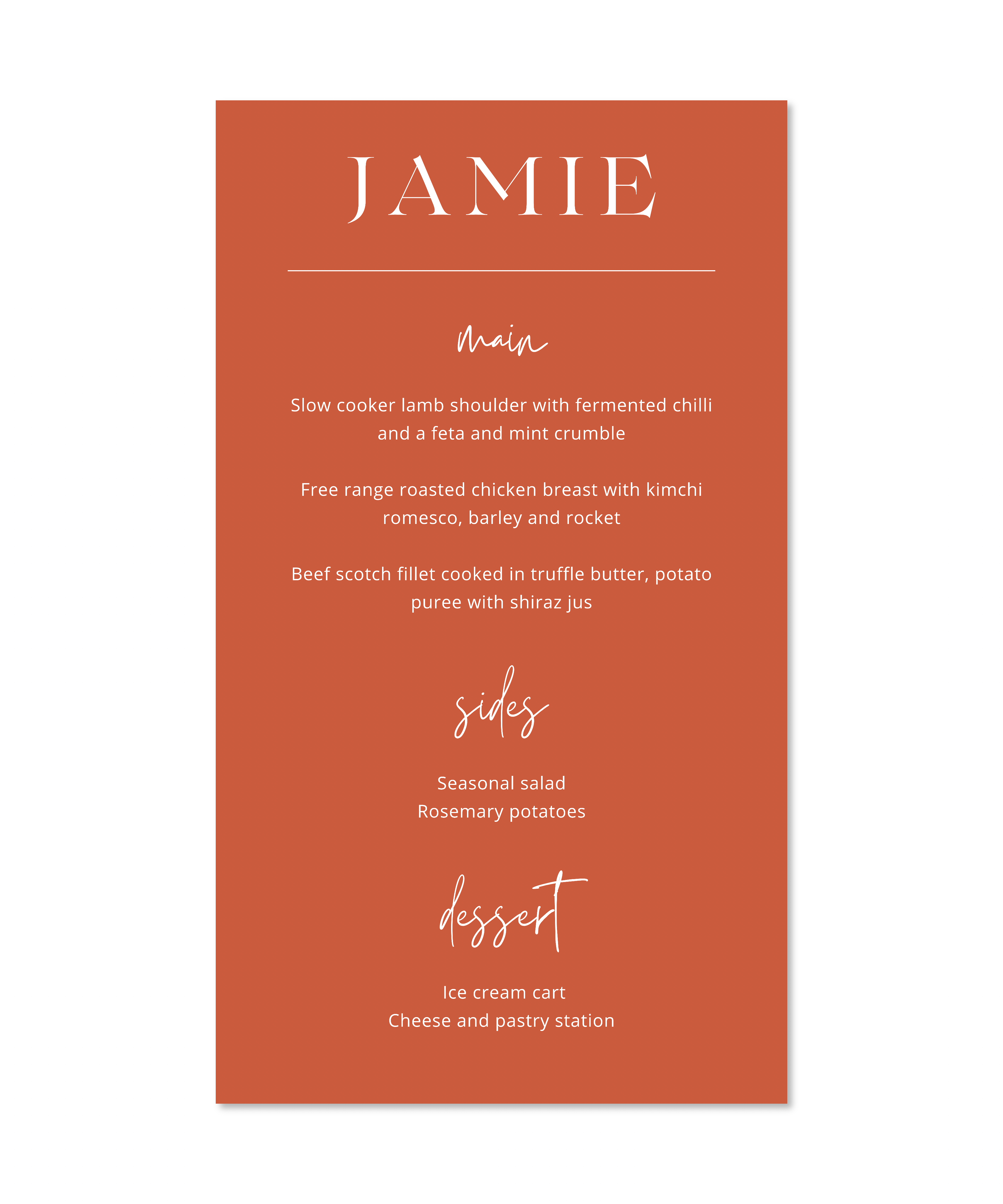 MENUS