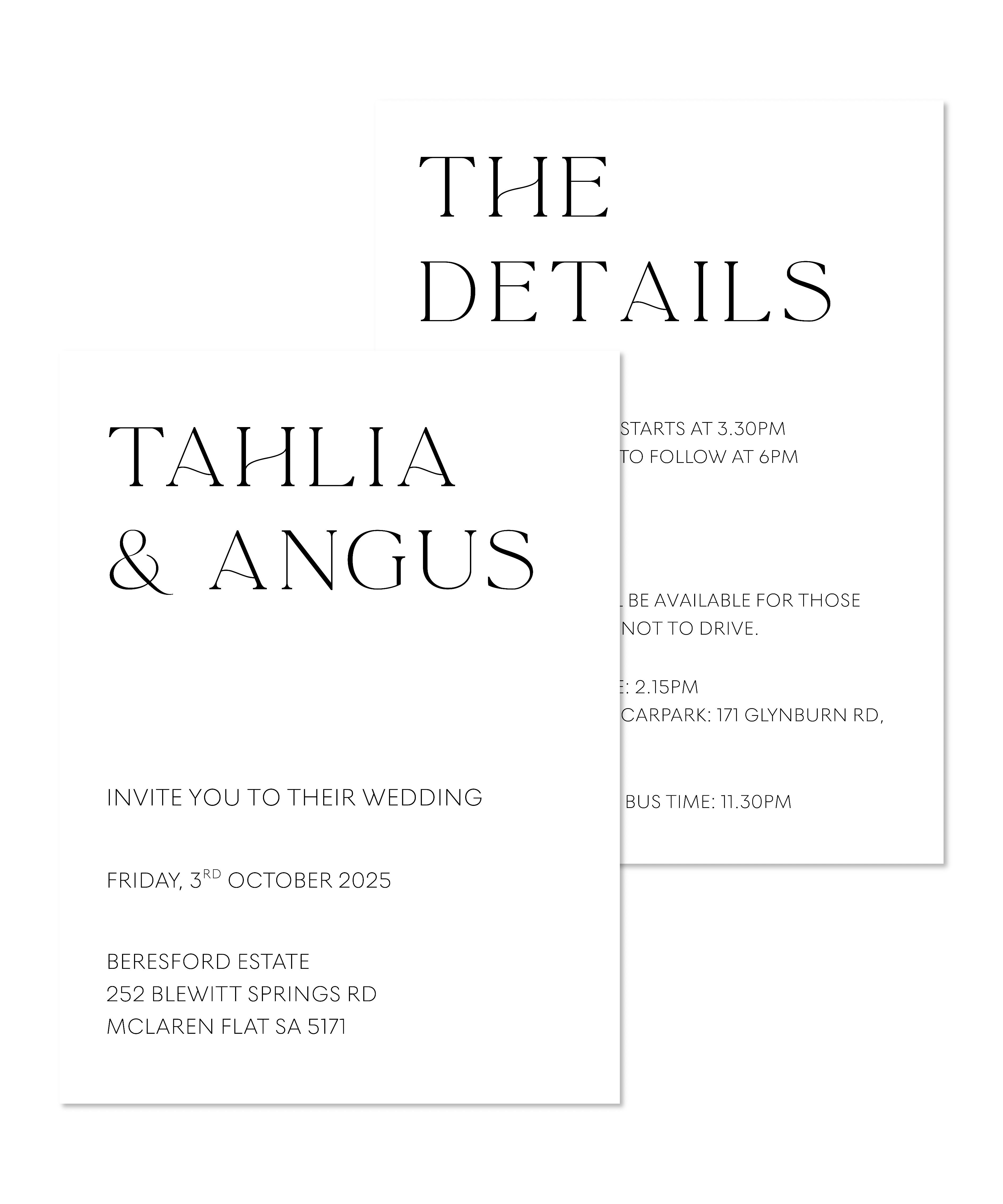 INVITATIONS