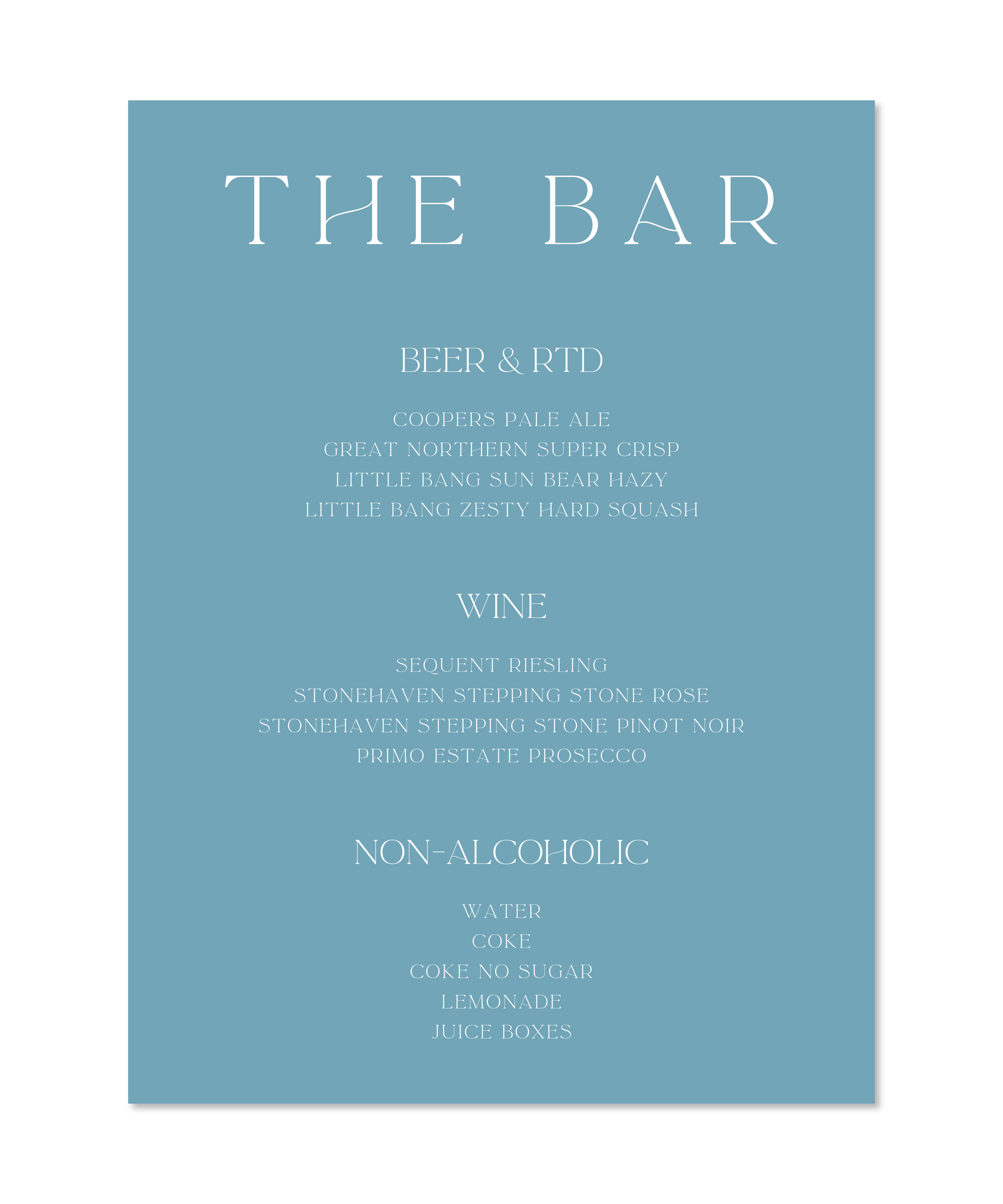 COASTAL BAR SIGN