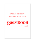 LOVELY GUESTBOOK SIGNAGE