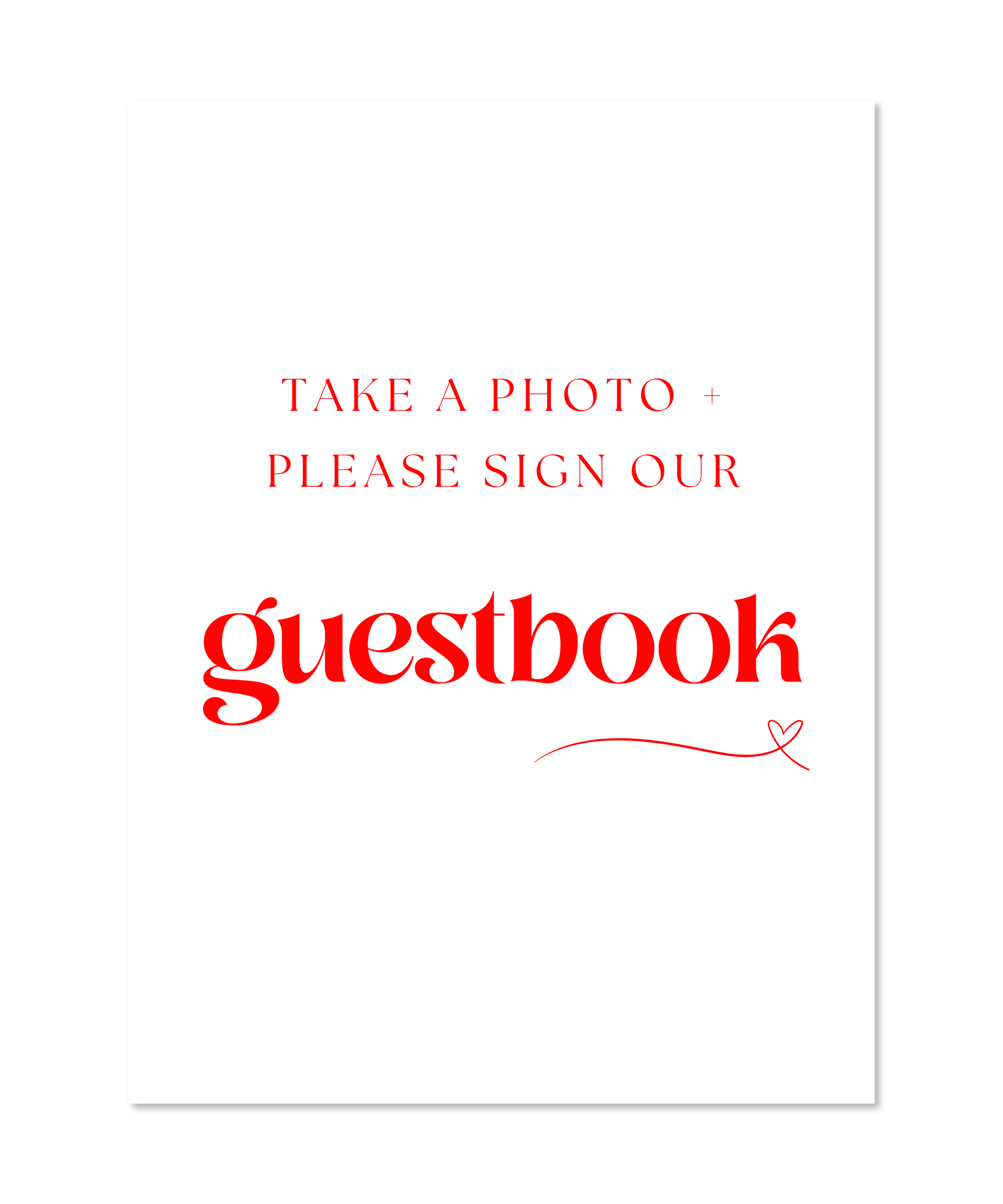 LOVELY GUESTBOOK SIGNAGE