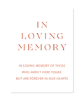 TERRA IN LOVING MEMORY