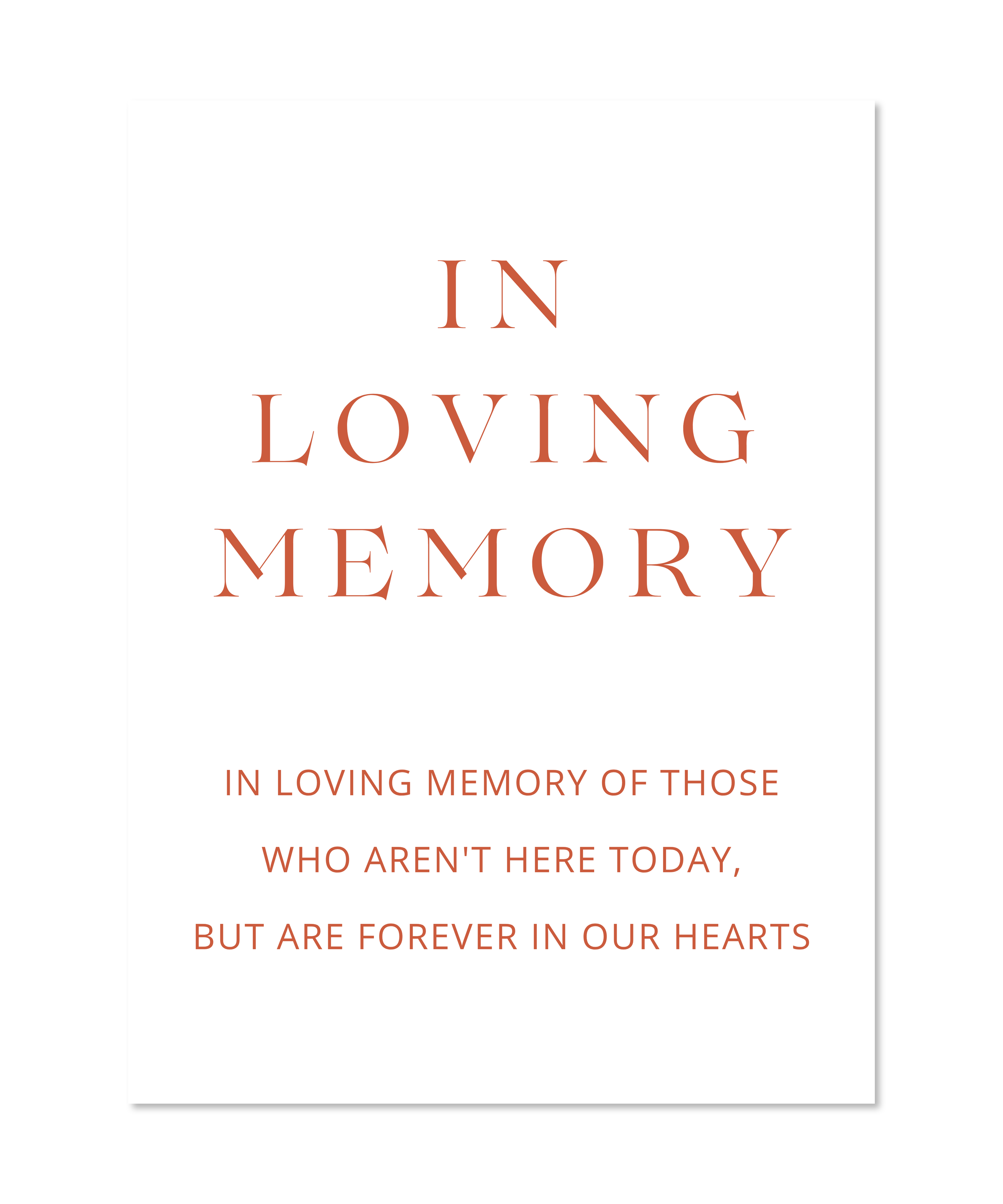 TERRA IN LOVING MEMORY
