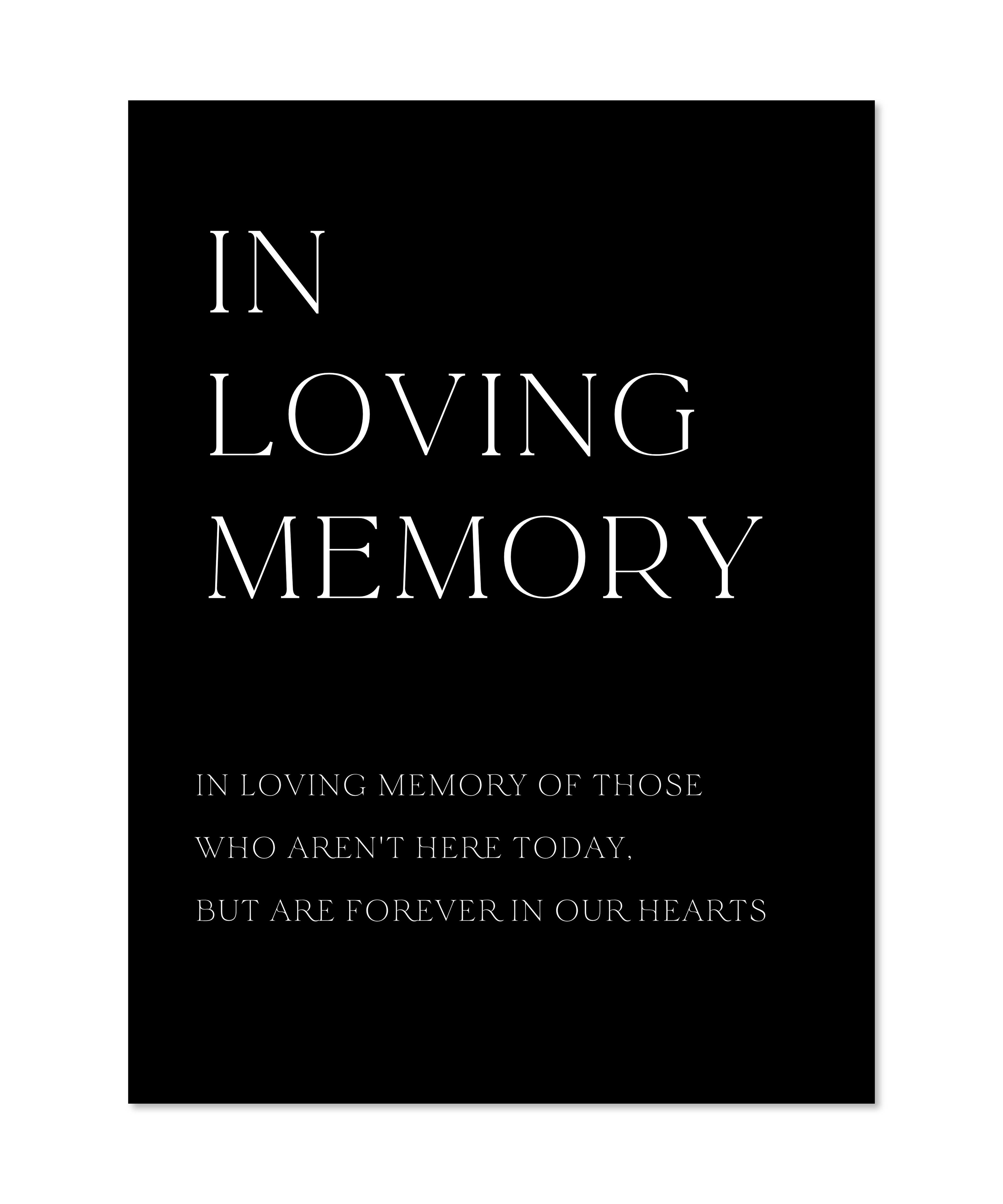 LUXE IN LOVING MEMORY
