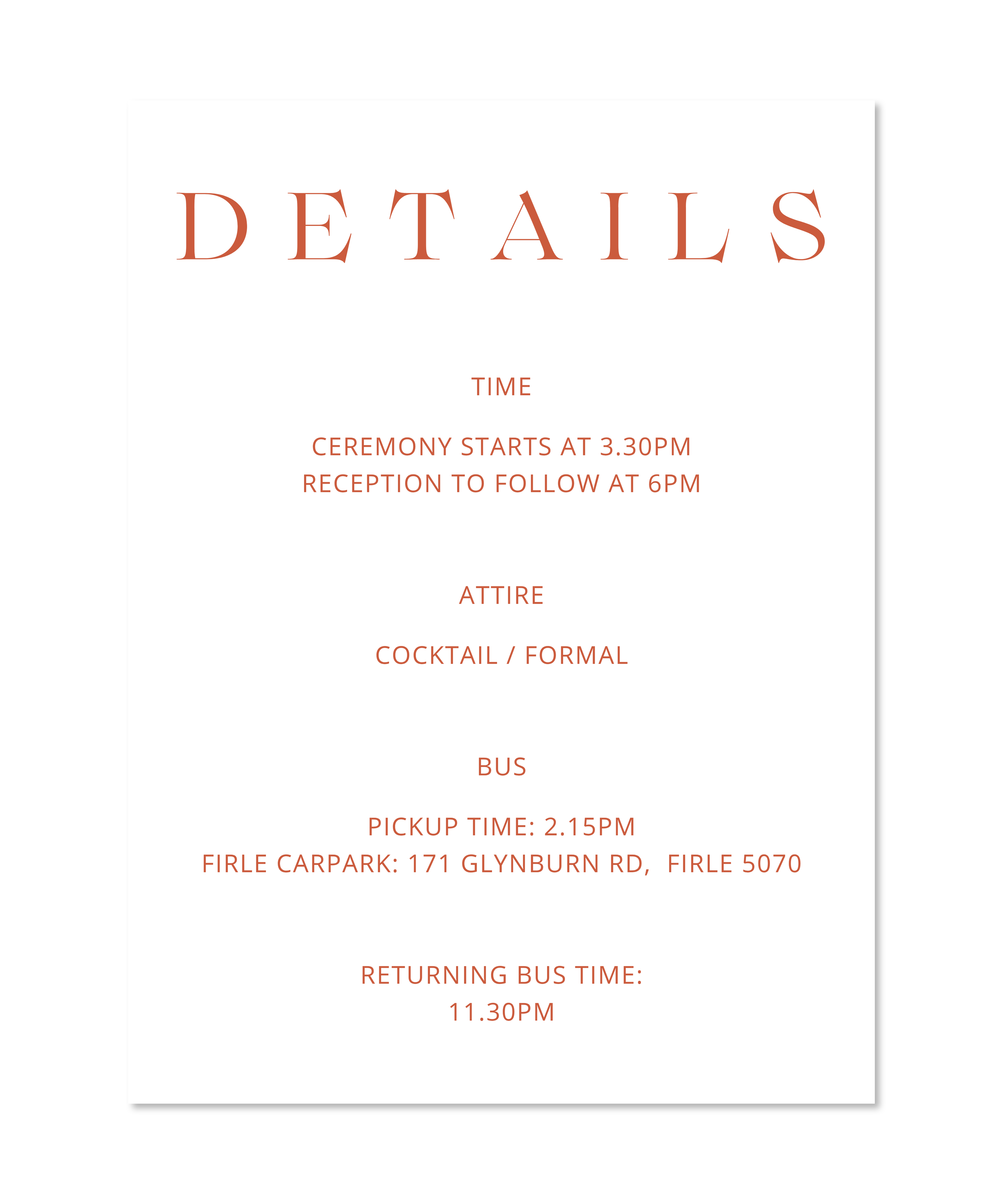 TERRA INVITATIONS