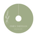 OLIVE STEM GLASS TAGS