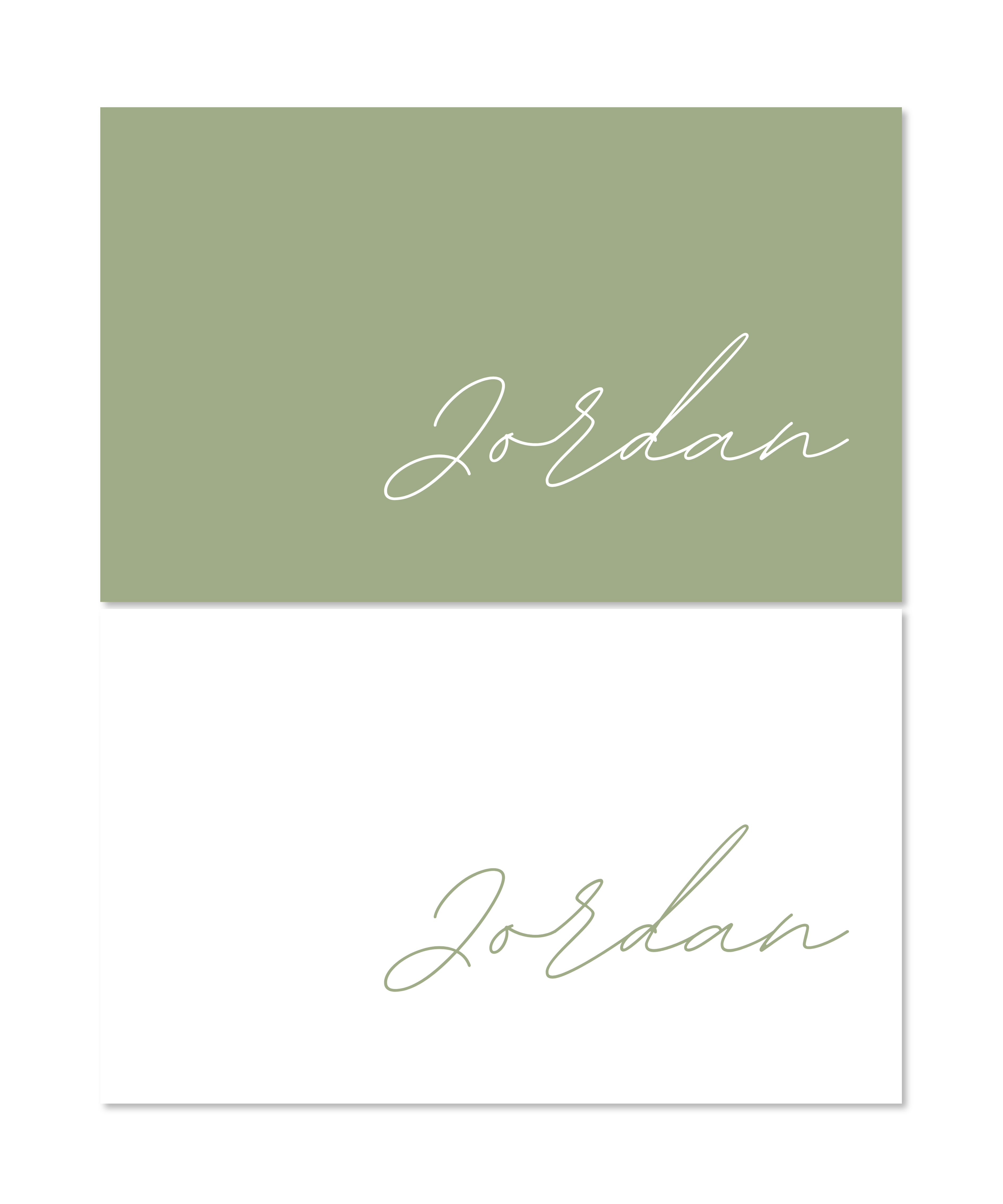 OLIVE PLACECARDS