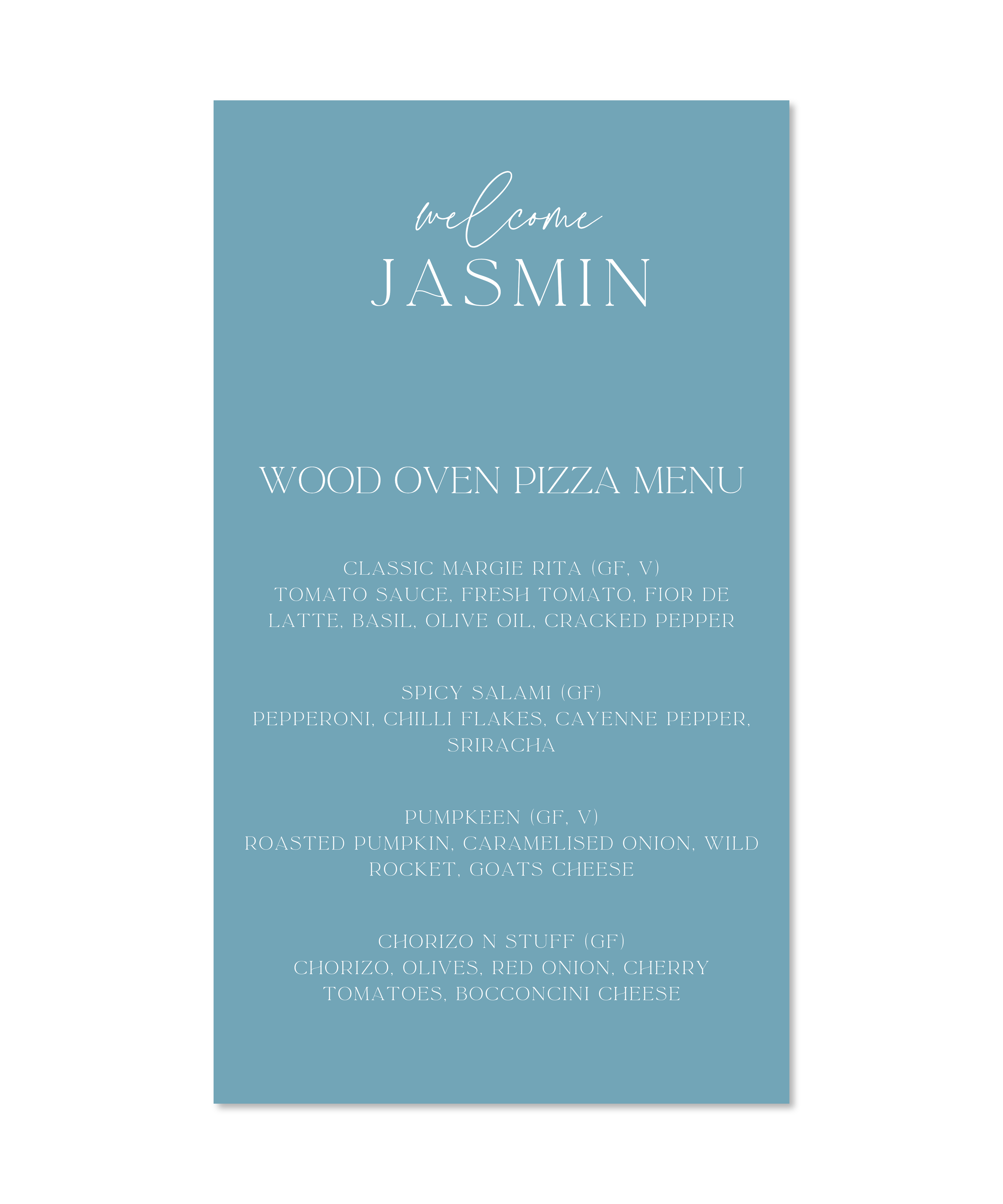 COASTAL MENUS