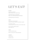 LUXE MENUS