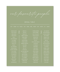 OLIVE SEATING CHART
