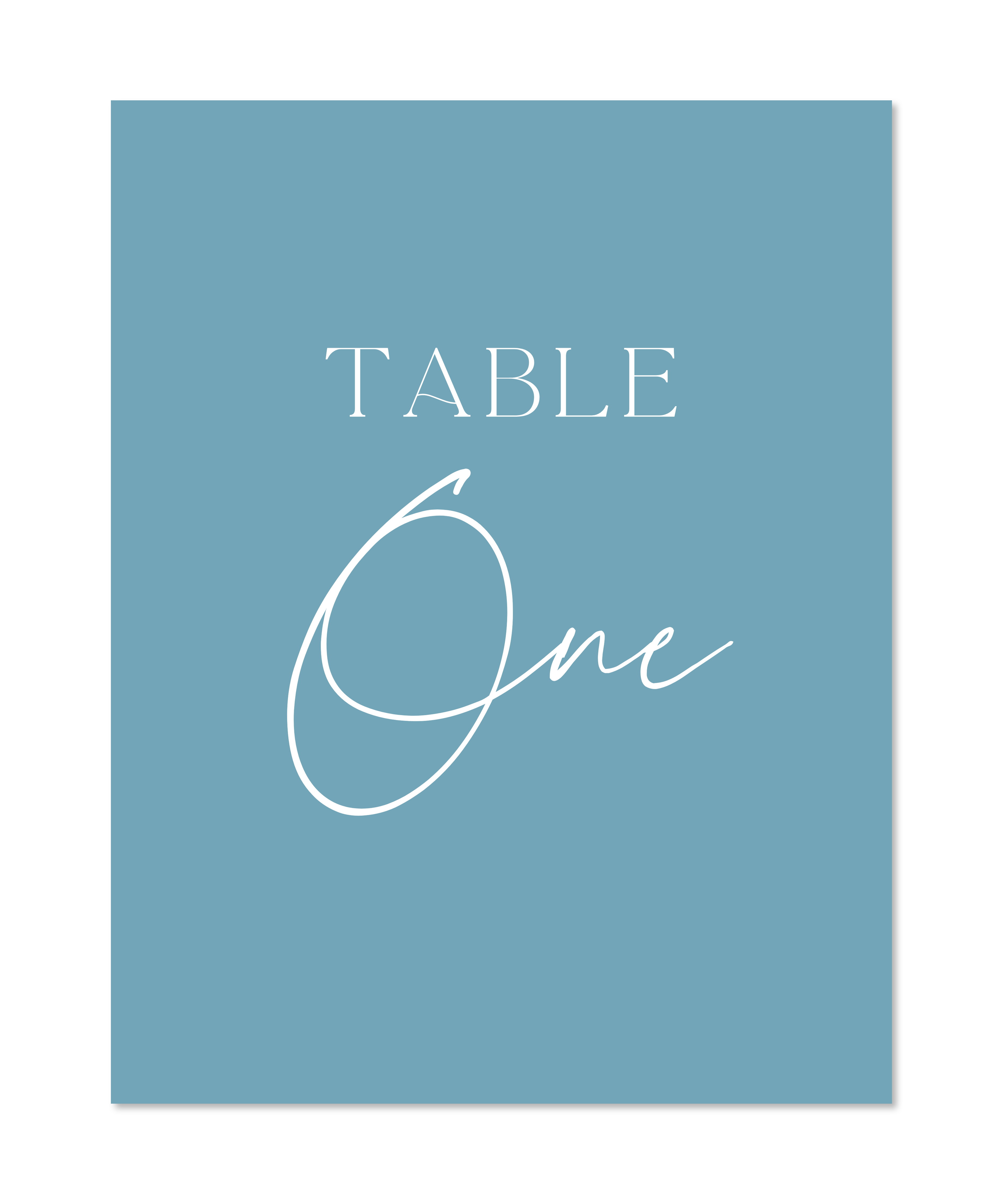 COASTAL TABLE NUMBERS