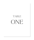 LUXE TABLE NUMBERS