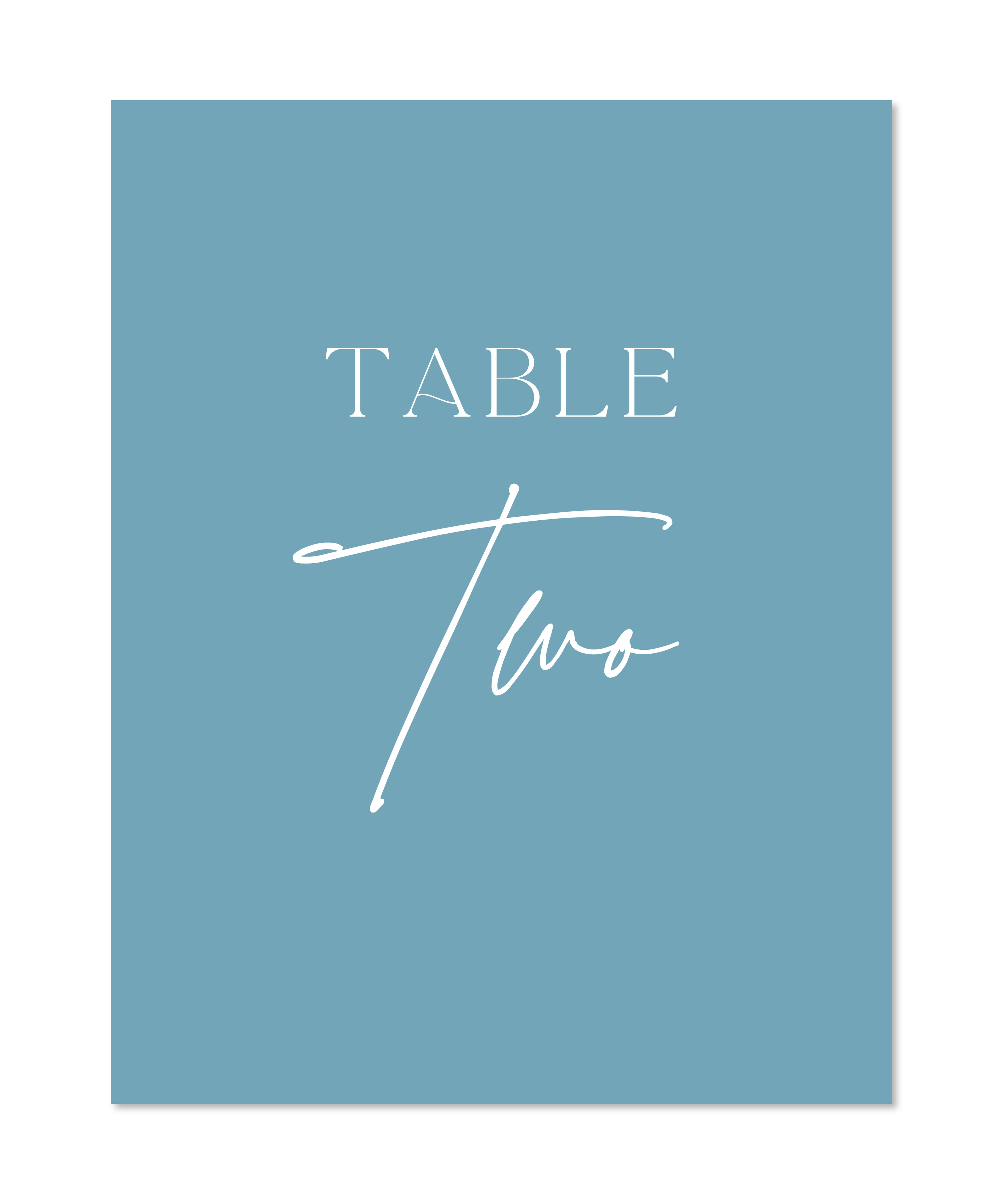 COASTAL TABLE NUMBERS