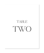 LUXE TABLE NUMBERS