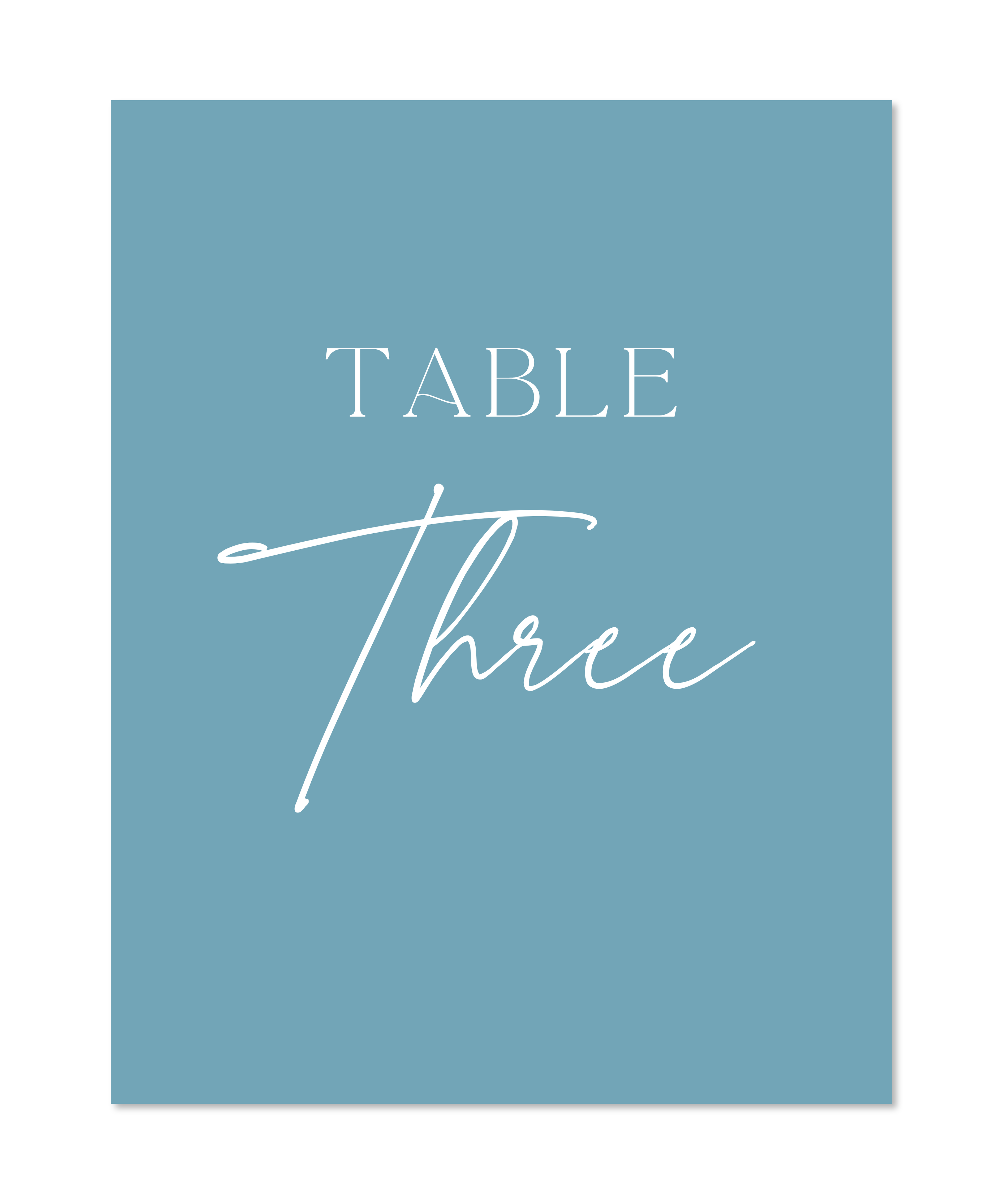 COASTAL TABLE NUMBERS