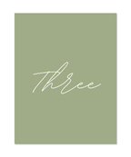 OLIVE TABLE NUMBERS