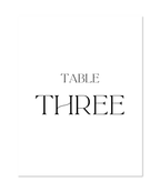 LUXE TABLE NUMBERS
