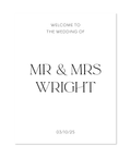 LUXE WELCOME SIGN